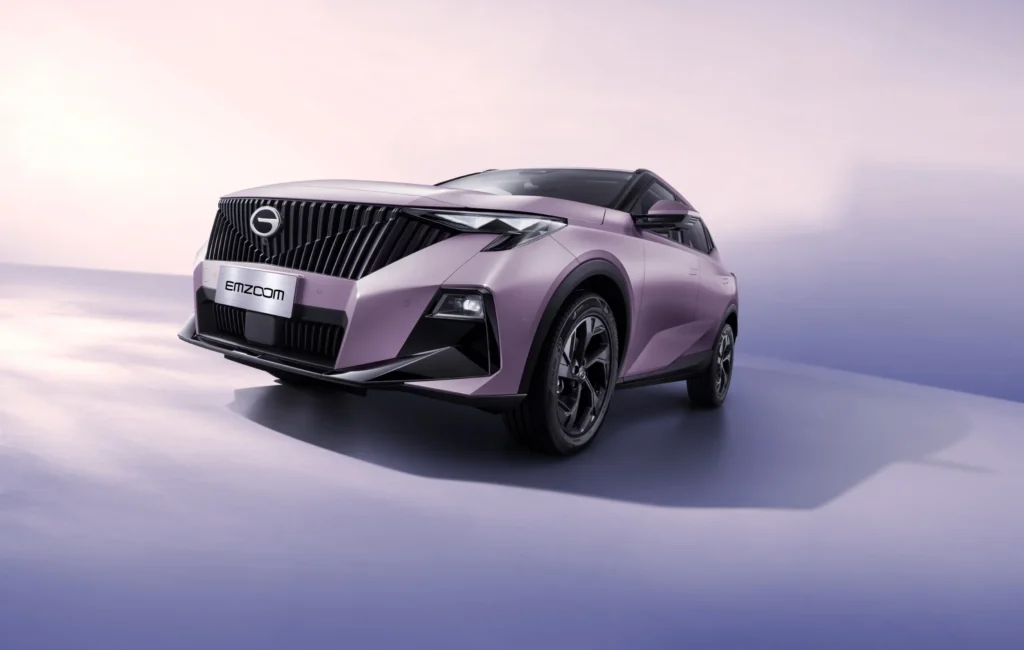 GAC EMZOOM — sylwetka boczna crossovera